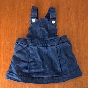 🫐3/$30 Jacadi Denim Blue Kids Overall Dress size 18m